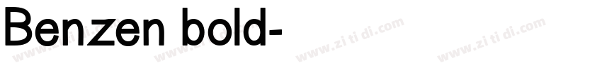 Benzen bold字体转换